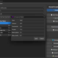 Setting Assignment Weights Setting Assignment Weights